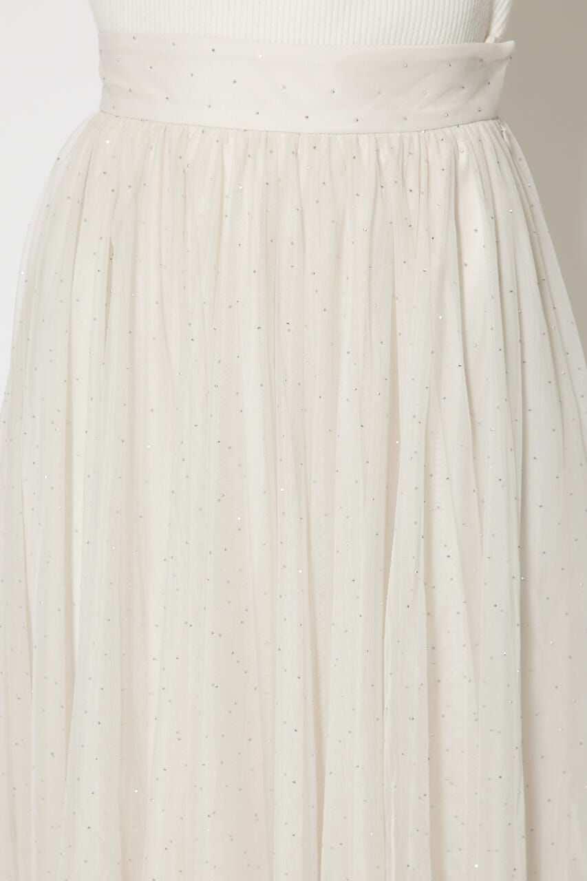 rienda「デコレーションチュールフレアスカート」|スカート|