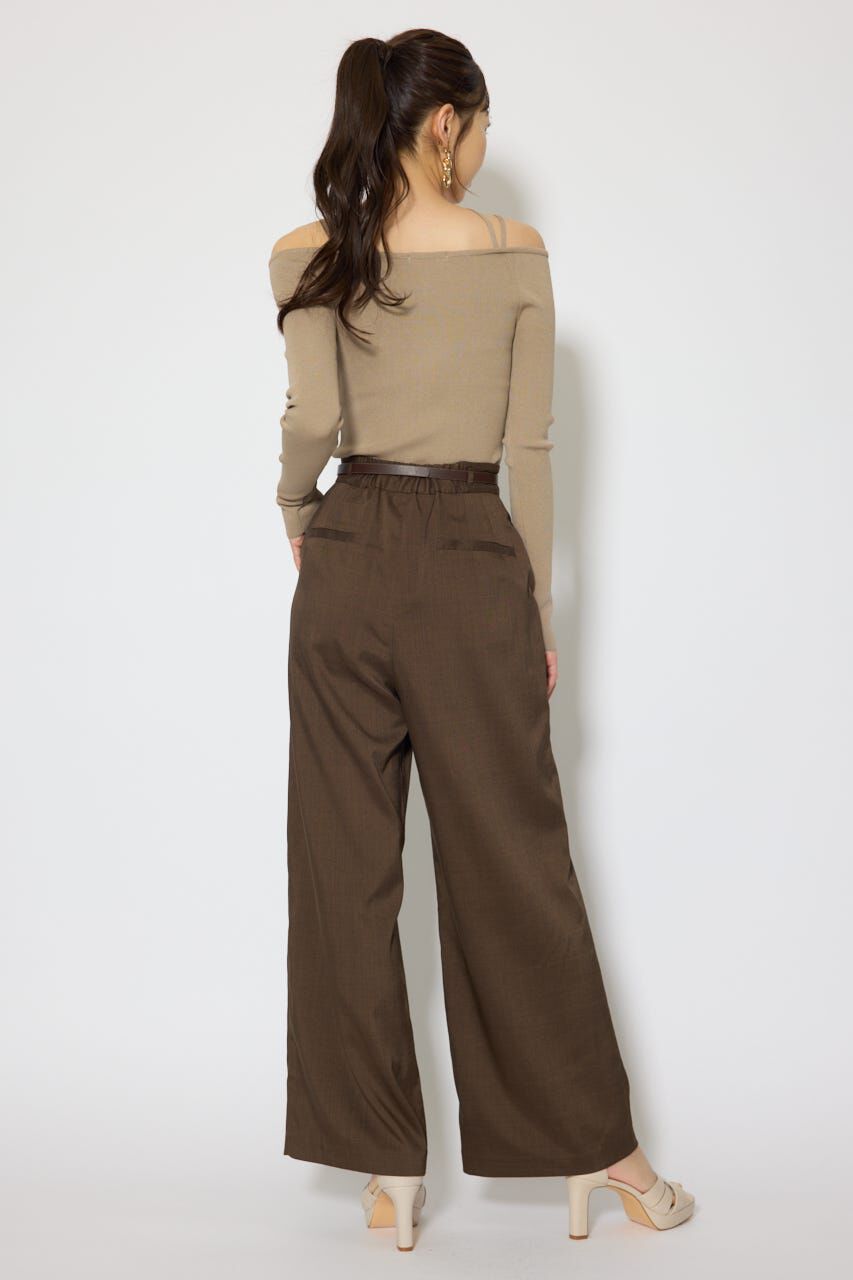 rienda「ストリングタイトニットトップス」|ニット・セーター|