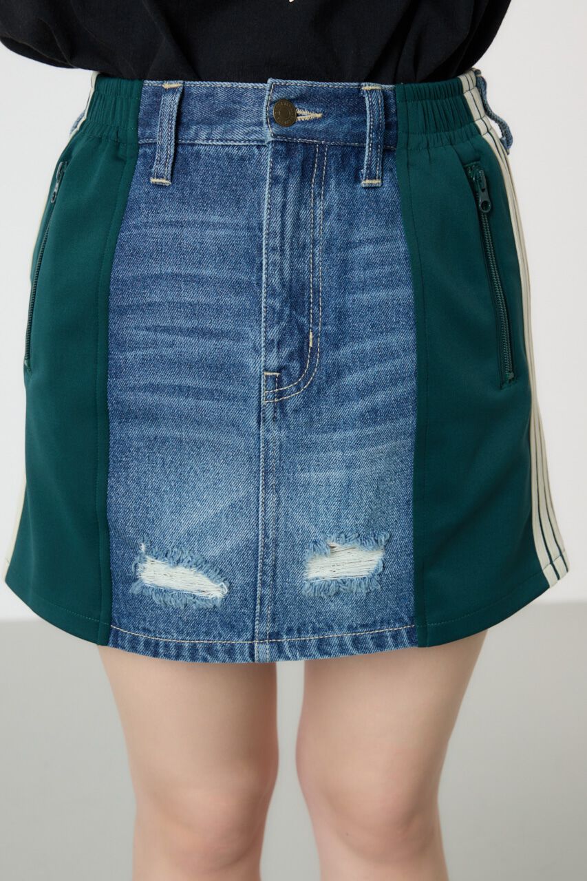 RODEO CROWNS「カスタムトラック DENIM MINI SK」|スカート|