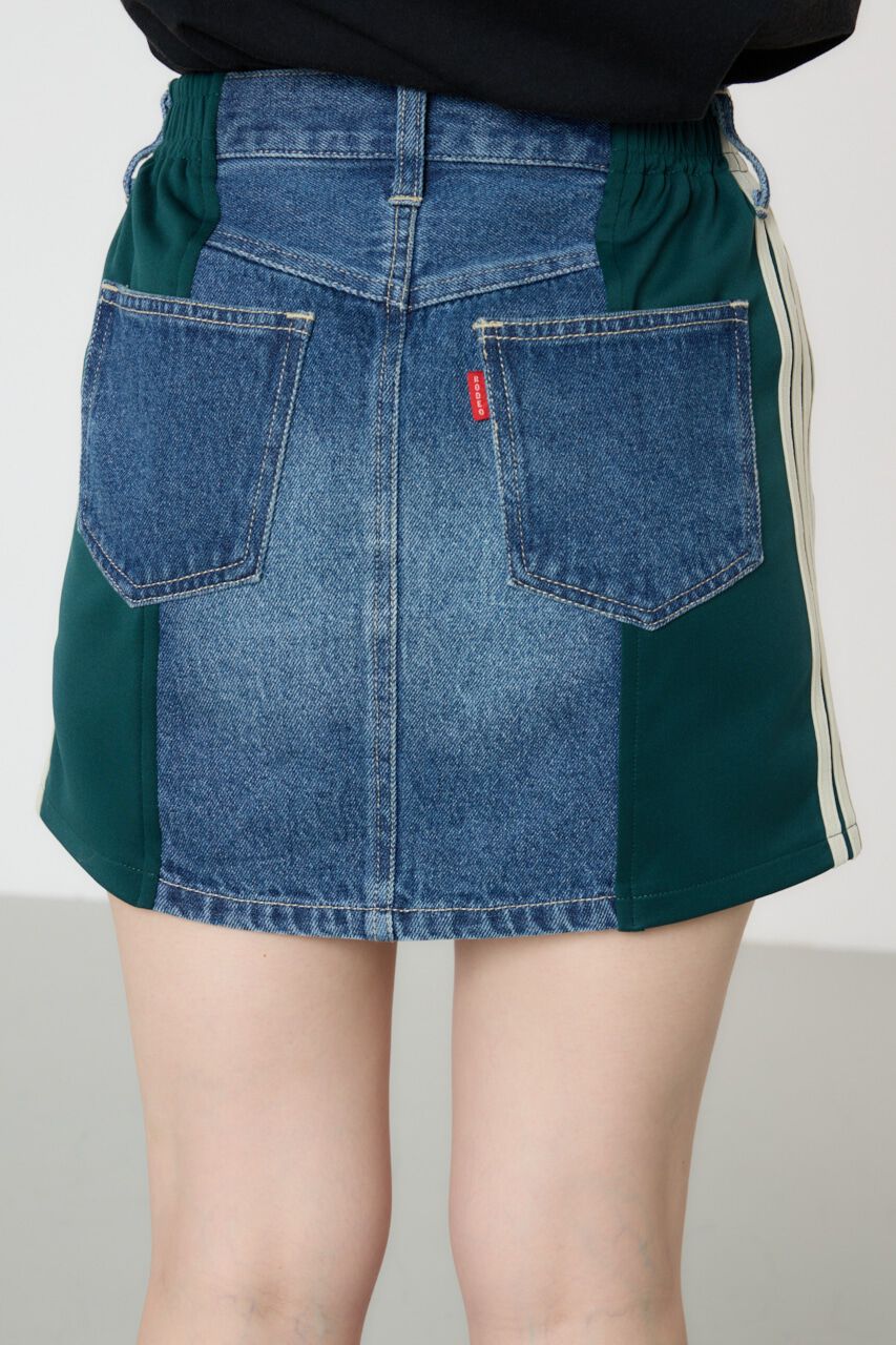 RODEO CROWNS「カスタムトラック DENIM MINI SK」|スカート|