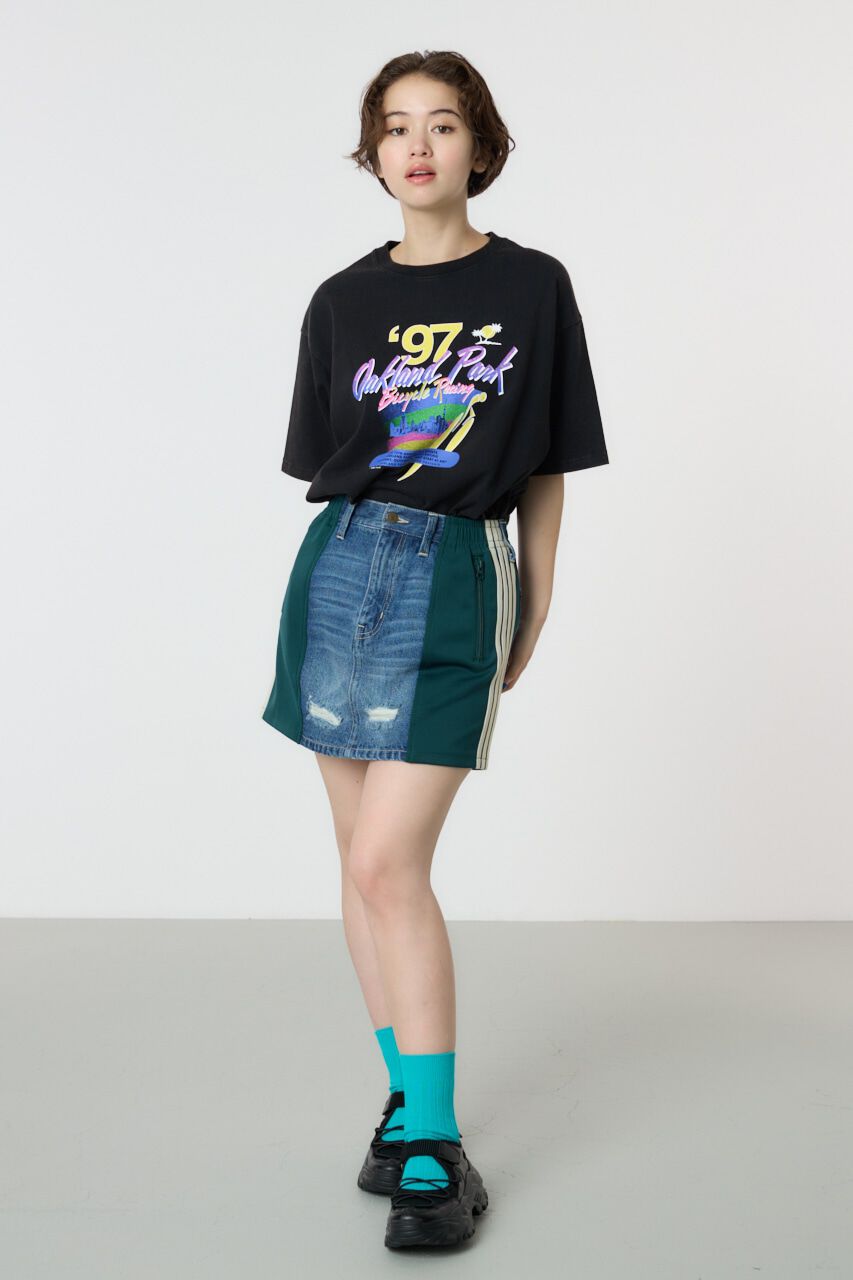 RODEO CROWNS「カスタムトラック DENIM MINI SK」|スカート|