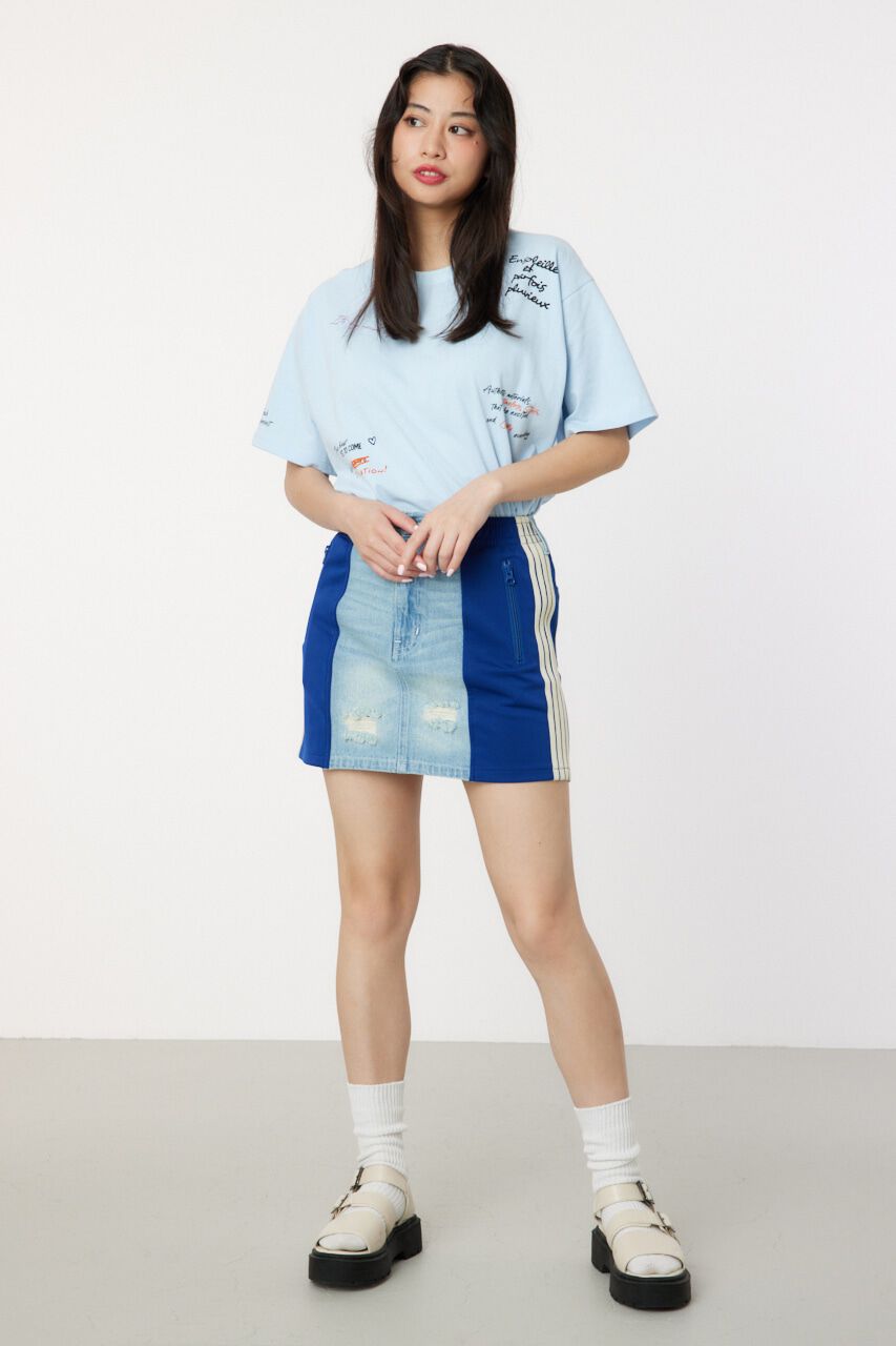 RODEO CROWNS「カスタムトラック DENIM MINI SK」|スカート|