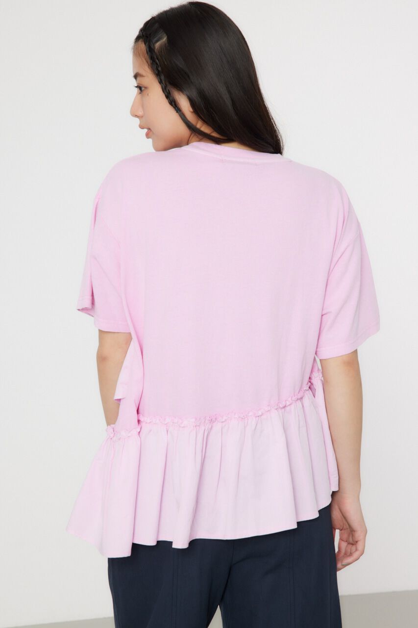 RODEO CROWNS「ピグメントフリルドッキングトップス」|Tシャツ・カットソー|