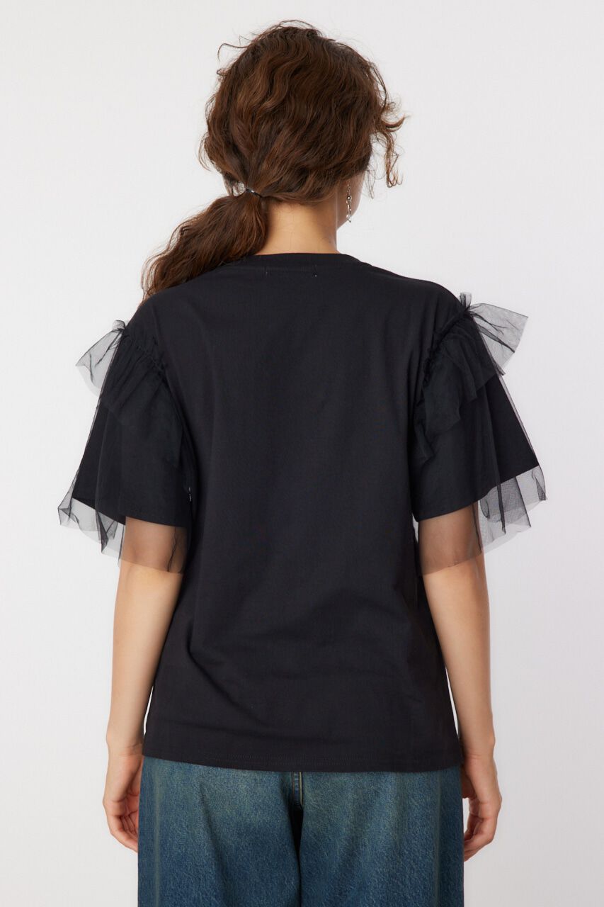 RODEO CROWNS「ONE DAY 袖チュールトップス」|Tシャツ・カットソー|