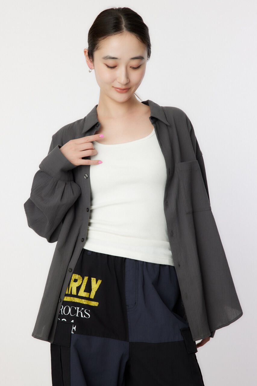 RODEO CROWNS「クレープルーズシャツ」|シャツ・ブラウス|C.GRY