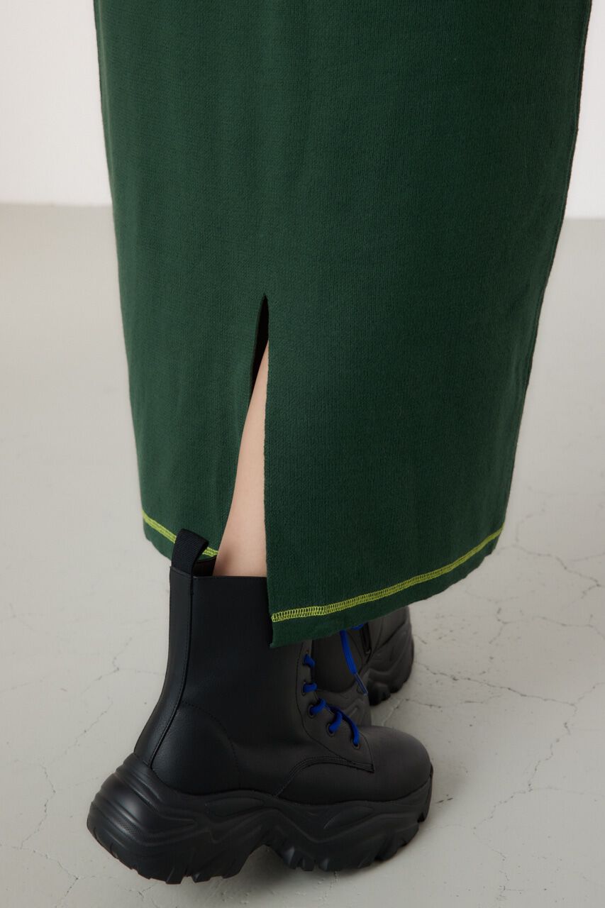 RODEO CROWNS「スウェットライクカラーステッチニットスカート」|その他|