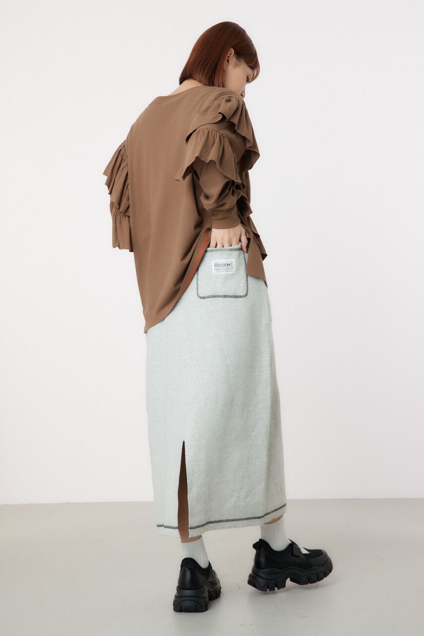 RODEO CROWNS「スウェットライクカラーステッチニットスカート」|その他|