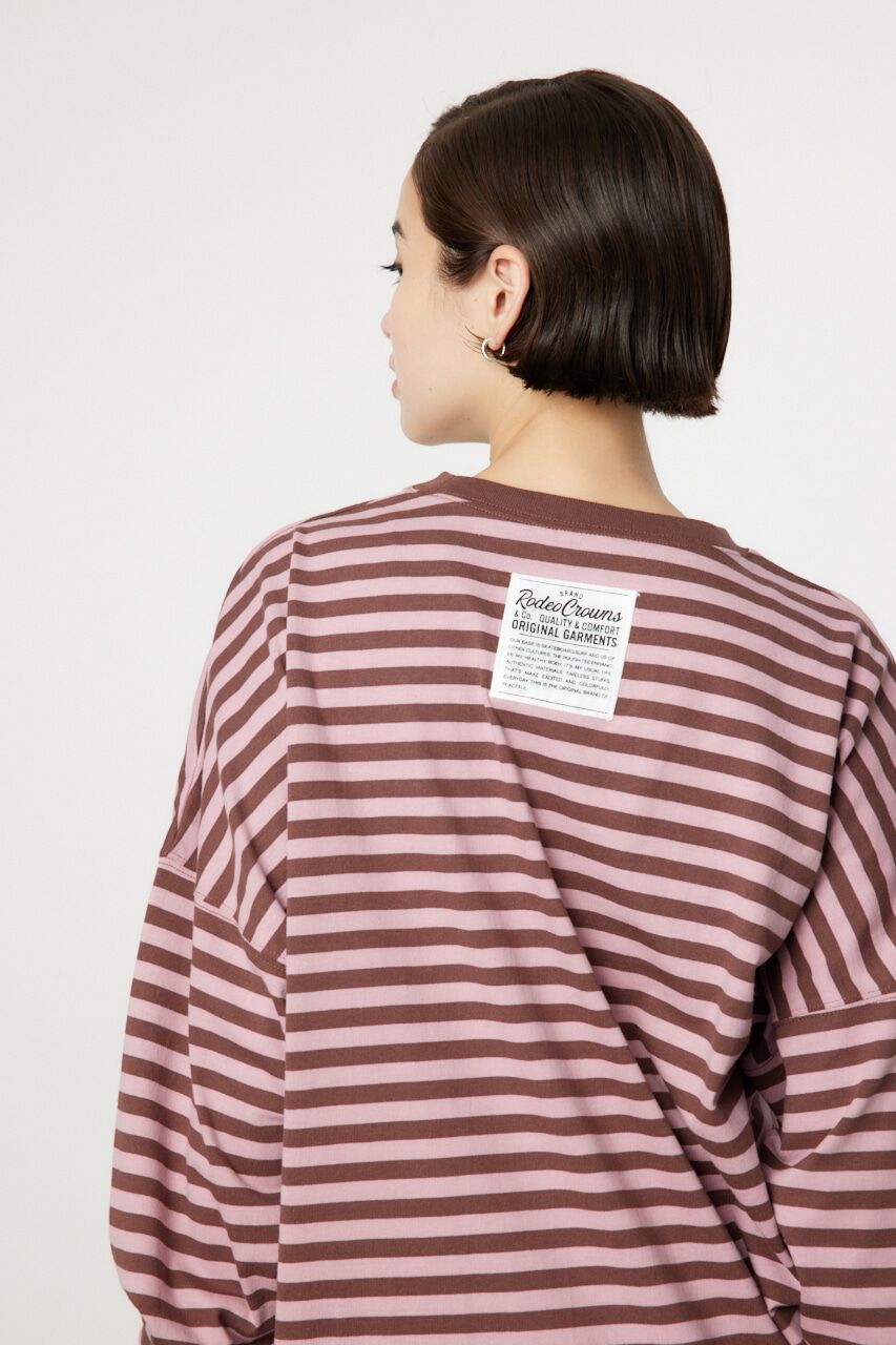 RODEO CROWNS「スクエアネームL/Sワンピース」|ワンピース|柄PNK5