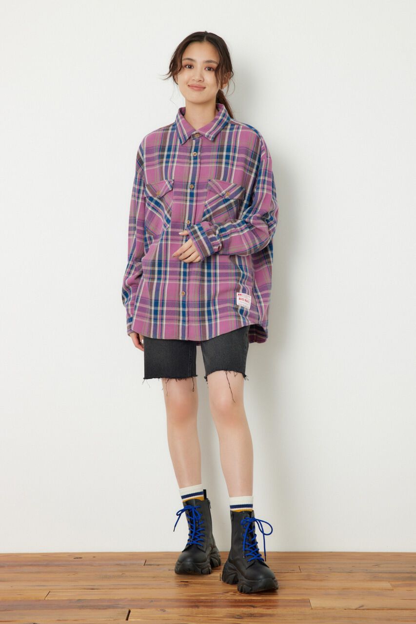 RODEO CROWNS「CHECK OVER シャツ」|シャツ・ブラウス|