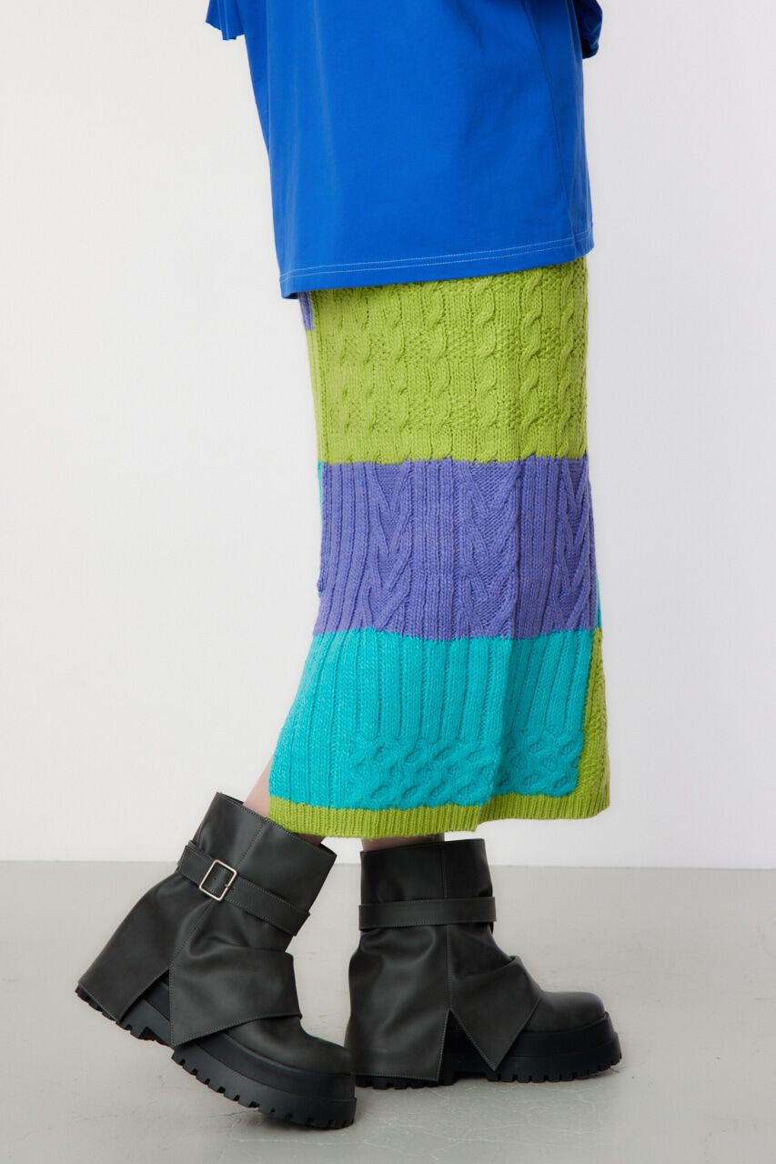 RODEO CROWNS「Custom ケーブルニット スカート」|その他|