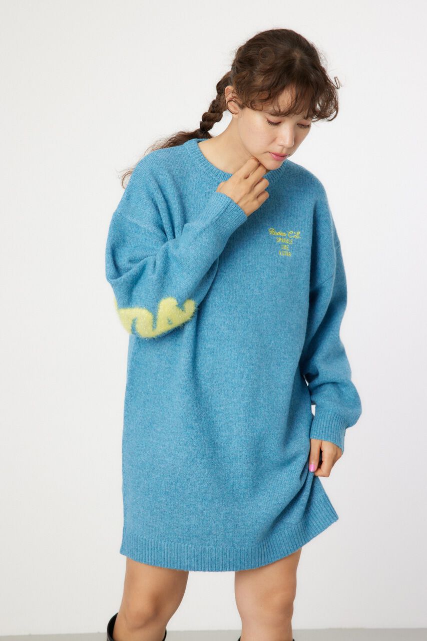 RODEO CROWNS「ラメシャギーロゴニットワンピース」|ワンピース|