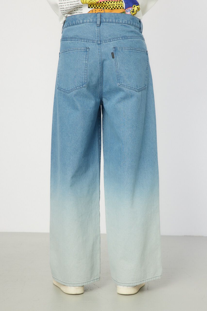 RODEO CROWNS「フェードワイドデニムパンツ」|デニム|