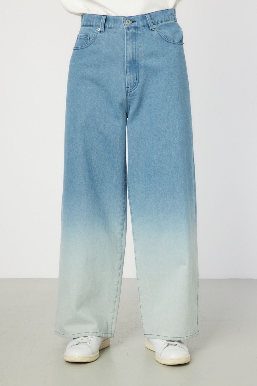 RODEO CROWNS「フェードワイドデニムパンツ」|デニム|