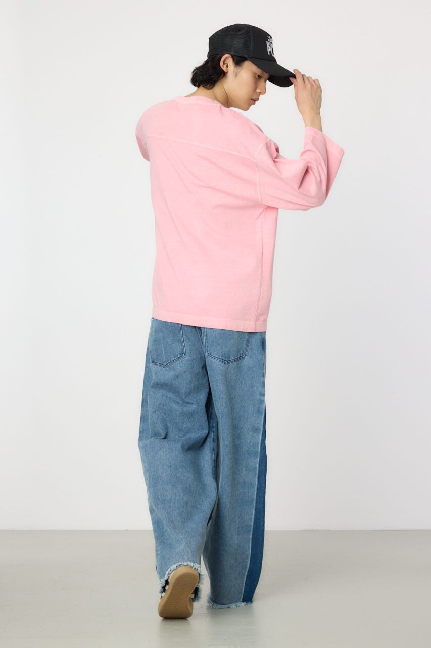 RODEO CROWNS「ピグメントフットボール7分袖Tシャツ」|Tシャツ・カットソー|