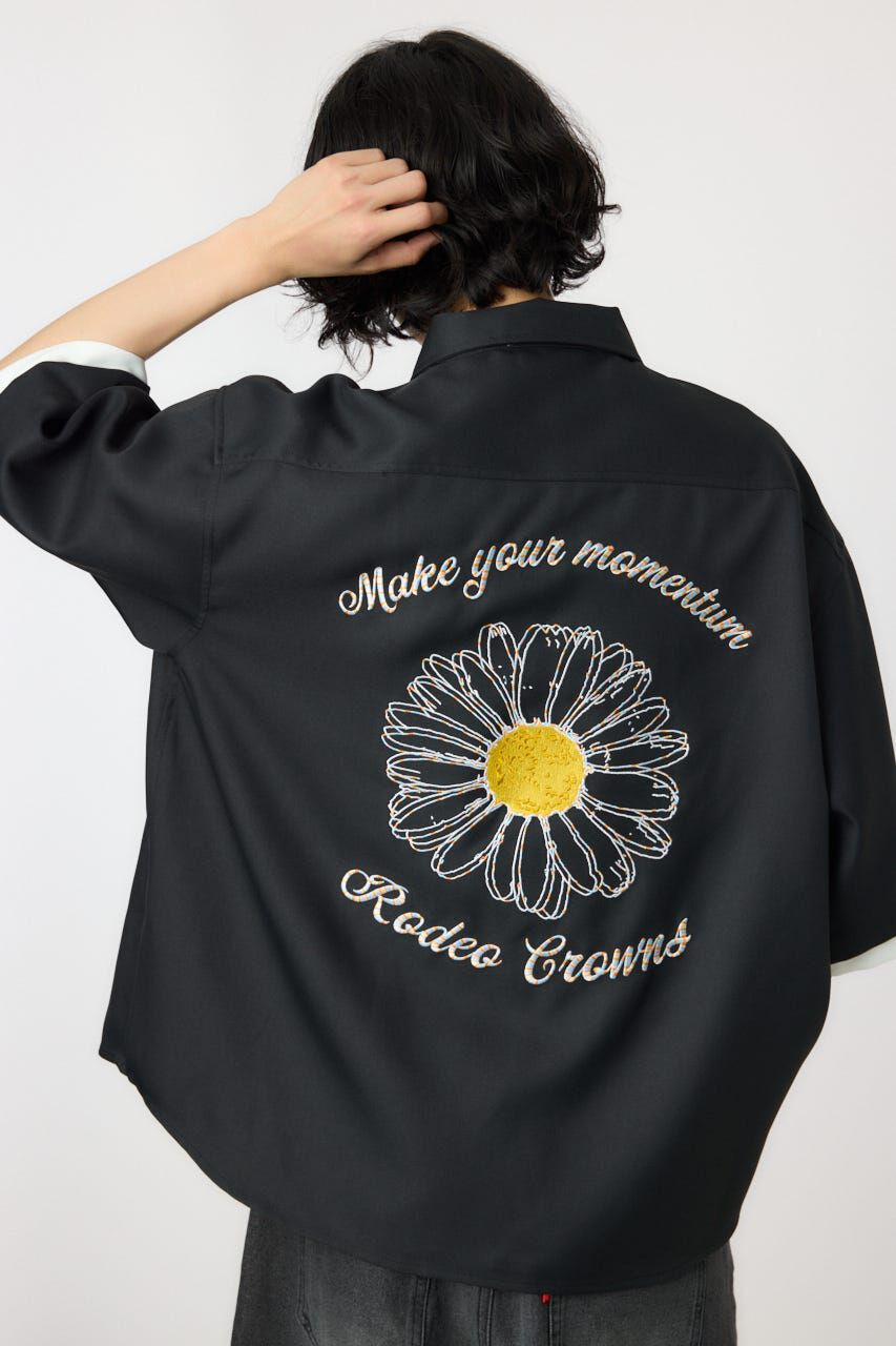 RODEO CROWNS「レイヤードデイジーシャツ」|シャツ・ブラウス|BLK