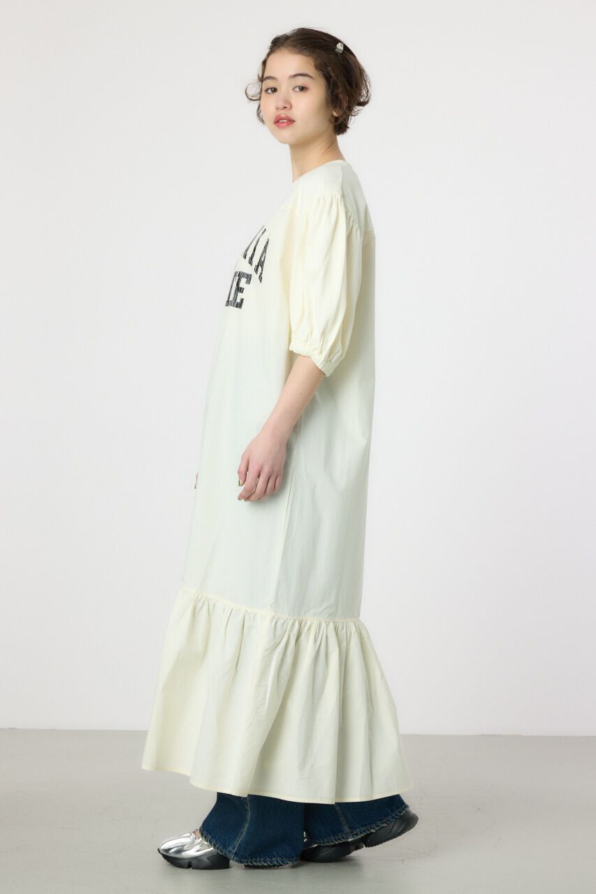 RODEO CROWNS「カレッジ 切替 パフスリーヴ ワンピース」|ワンピース|