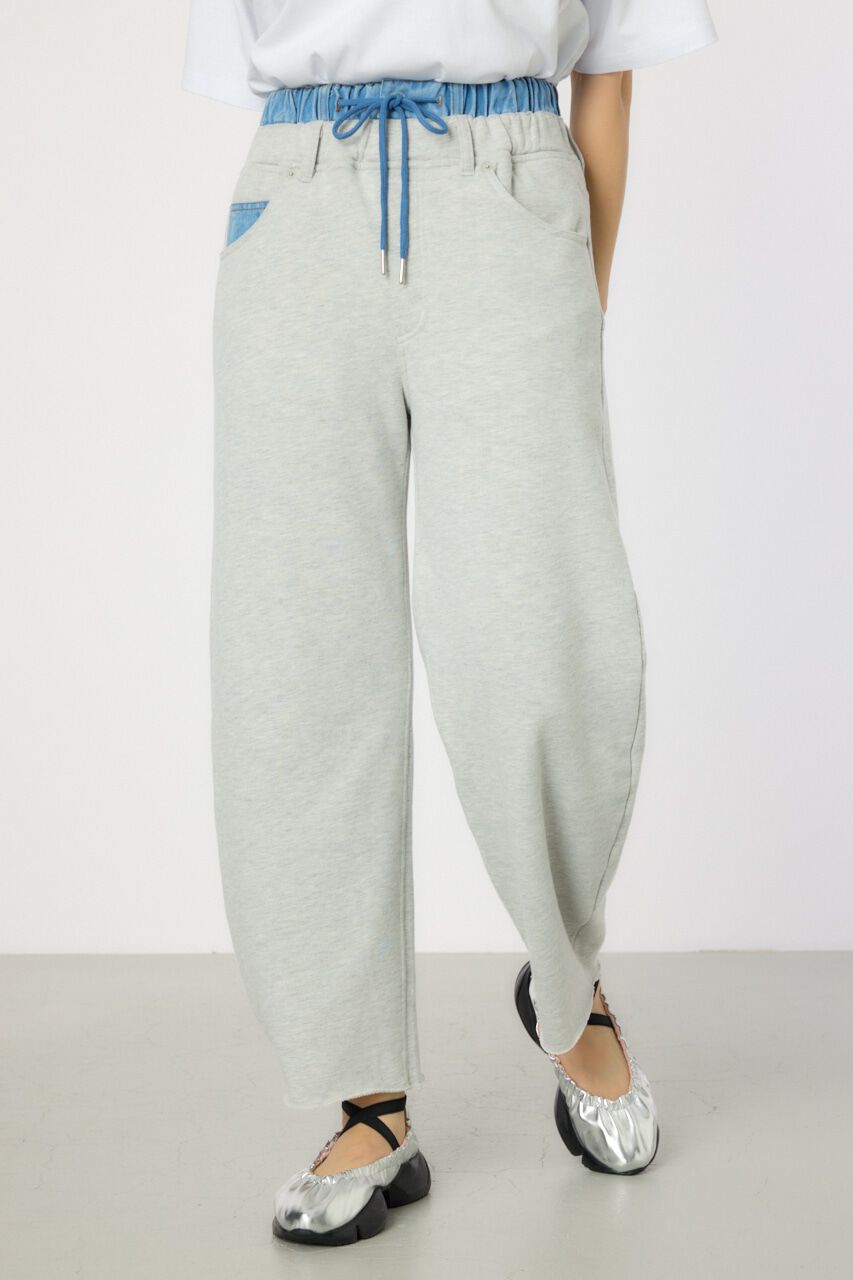 RODEO CROWNS「デニムウエスト スウェットワイドパンツ」|その他|