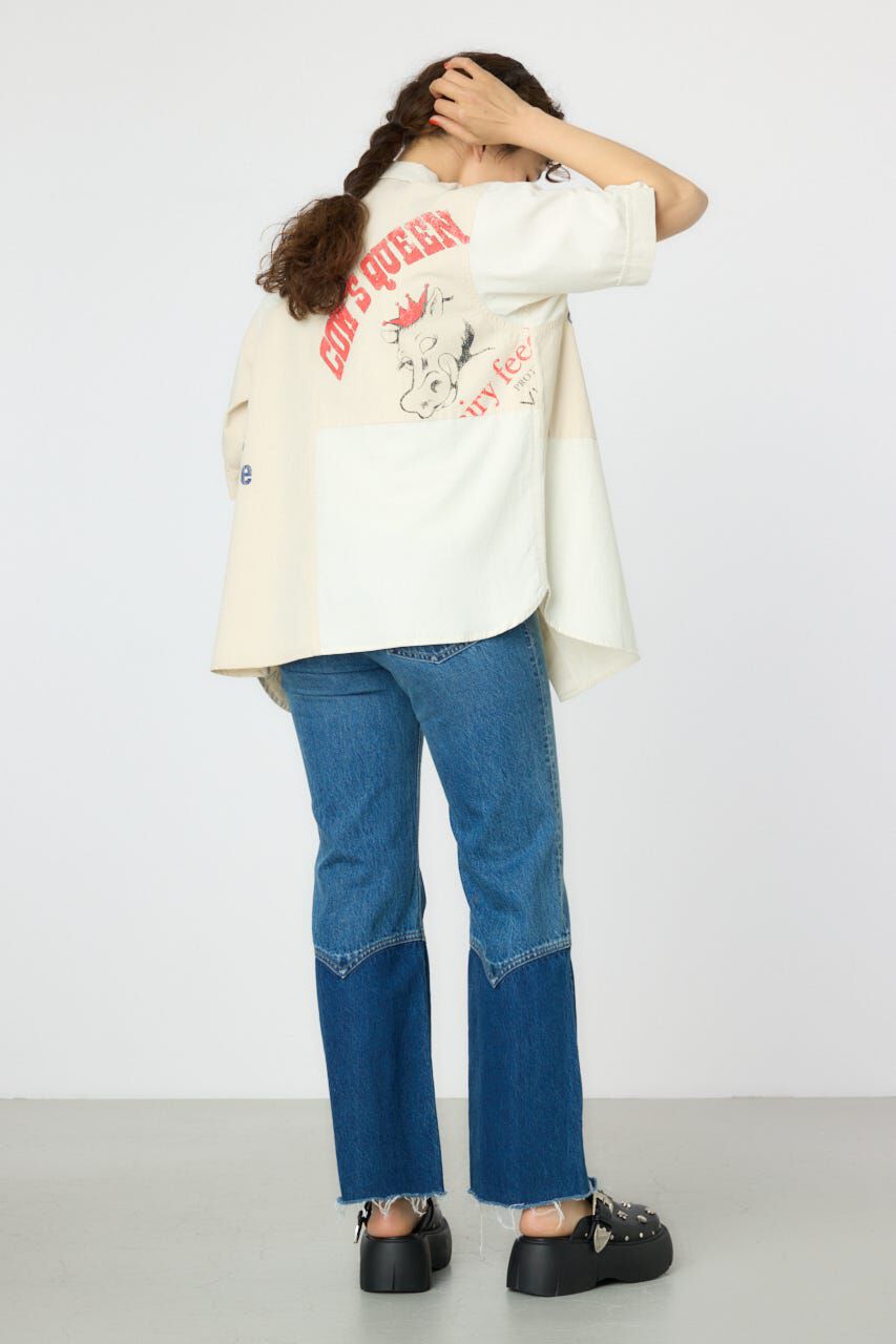 RODEO CROWNS「HEM WESTERN デニムパンツ」|デニム|