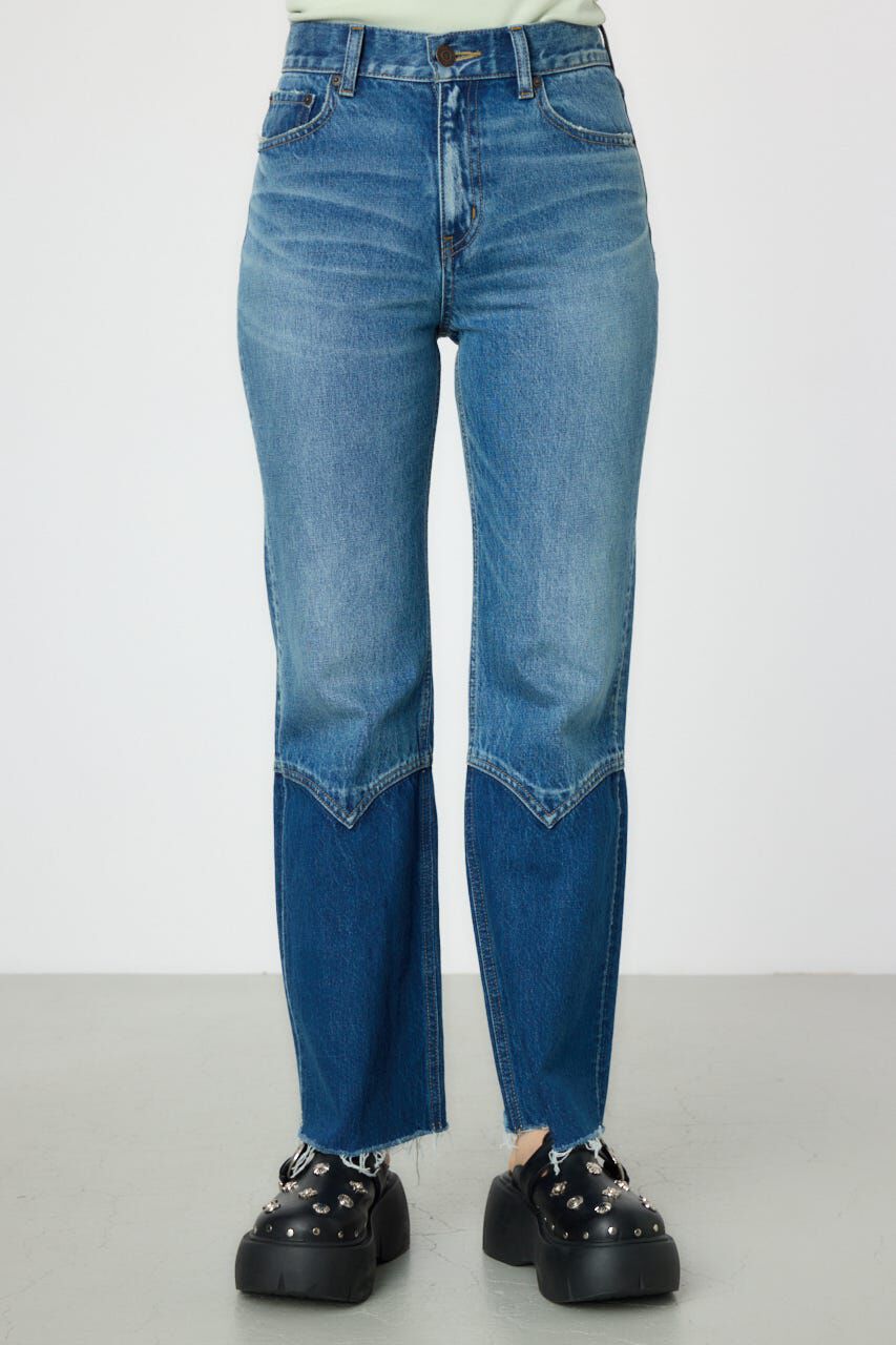 RODEO CROWNS「HEM WESTERN デニムパンツ」|デニム|