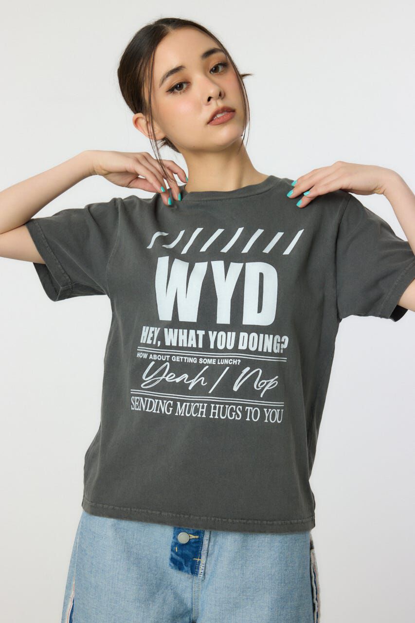 RODEO CROWNS「THREE-LETTER ACRONYM Tシャツ」|Tシャツ・カットソー|L/BLK1