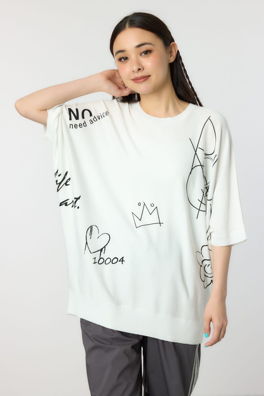 RODEO CROWNS「ラクガキドルマンニット」|ニット・セーター|