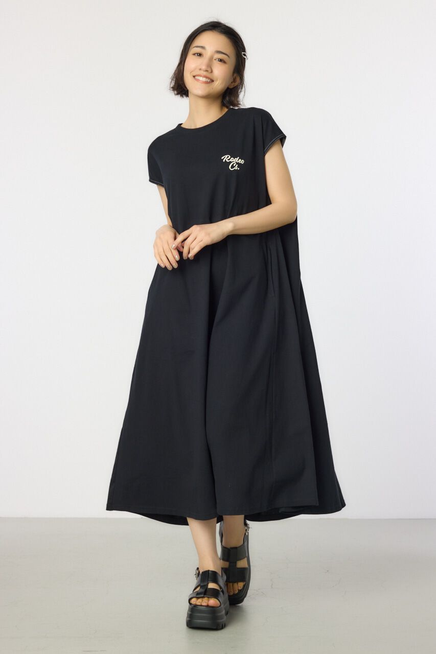 RODEO CROWNS「配色ステッチノースリーブワンピース」|ワンピース|