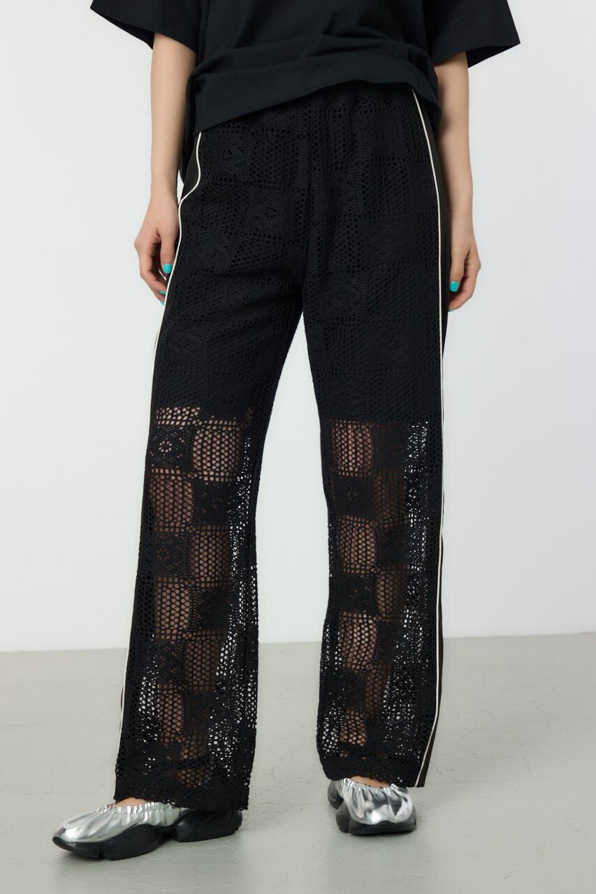 RODEO CROWNS「サイドラインレースパンツ」|その他|BLK