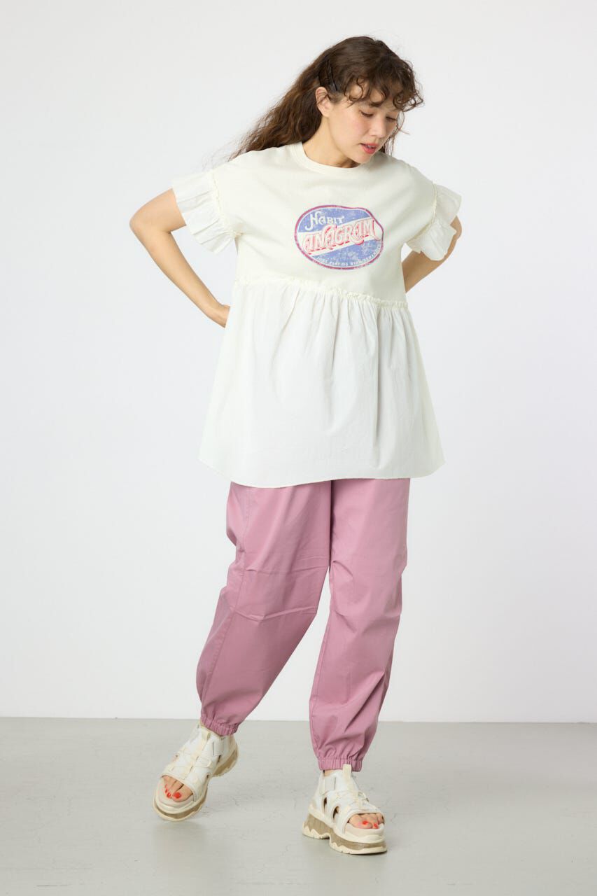 RODEO CROWNS「オーバルプリントドッキングフリルチュニック」|タンクトップ|