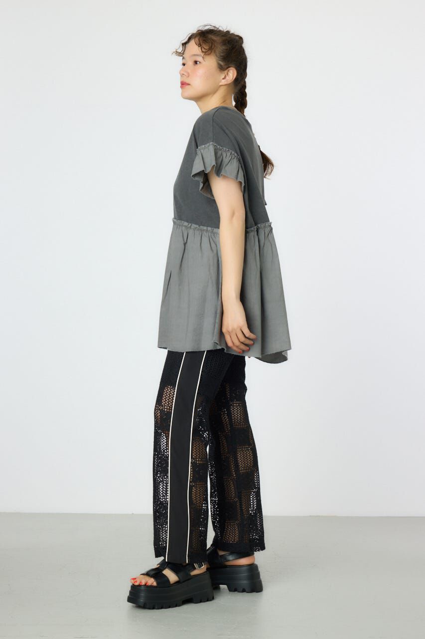 RODEO CROWNS「オーバルプリントドッキングフリルチュニック」|タンクトップ|