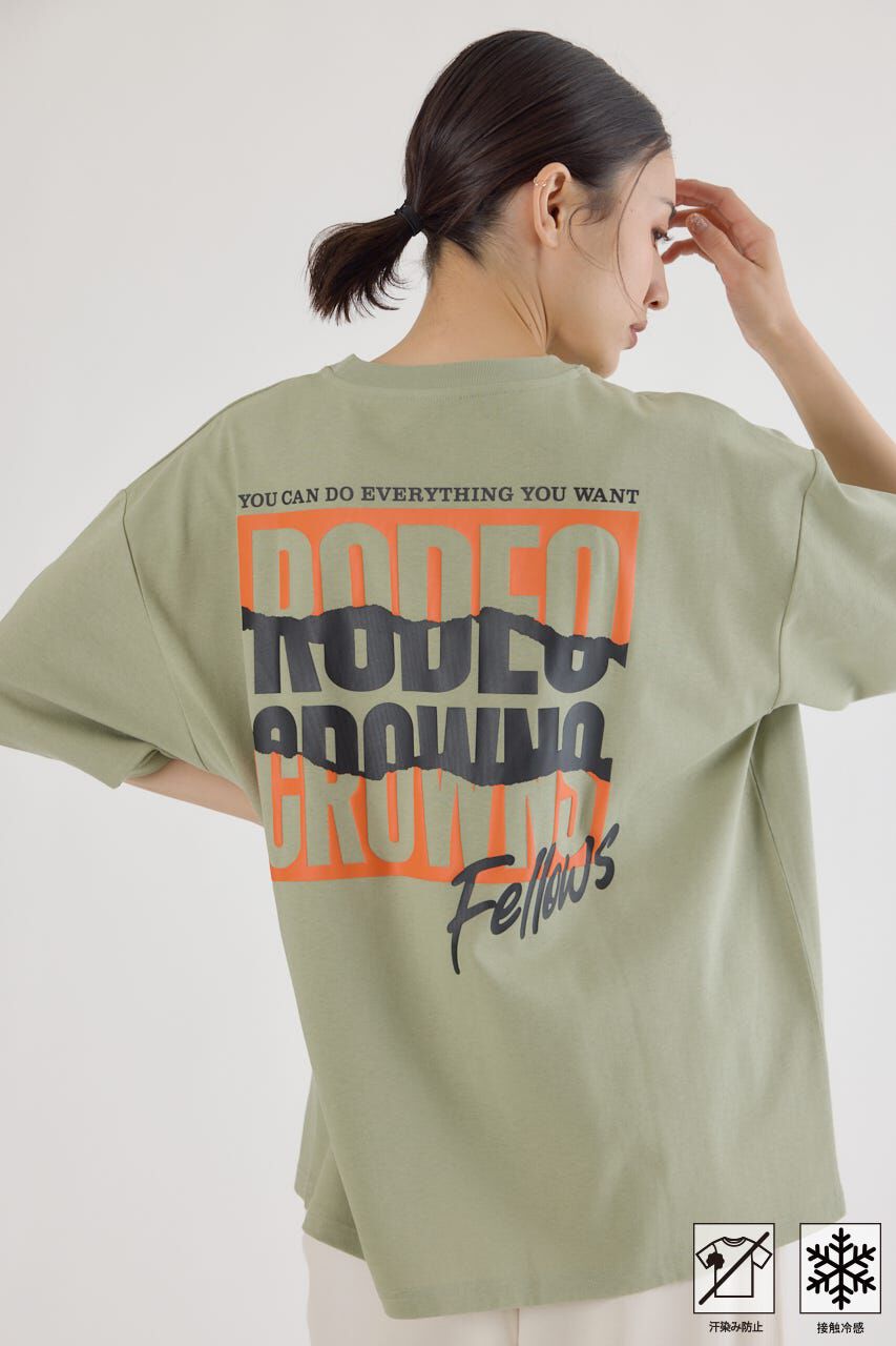 RODEO CROWNS「MASTER PROTECT RIP UPロゴTシャツ」|Tシャツ・カットソー|L/KHA1