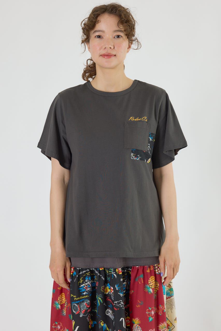 RODEO CROWNS「バックリボンアロハTシャツ」|Tシャツ・カットソー|