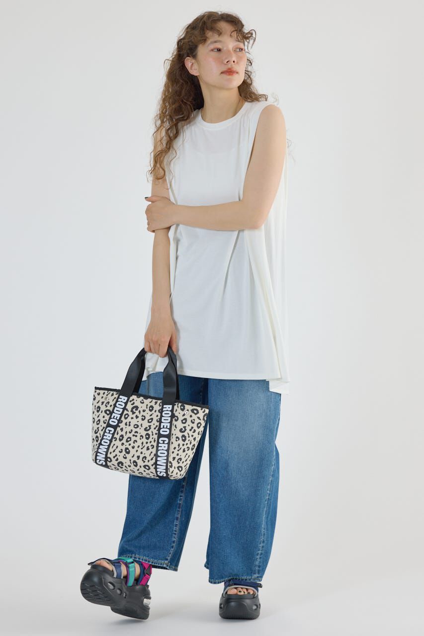 RODEO CROWNS「T/F ノースリーブチュニック」|タンクトップ|