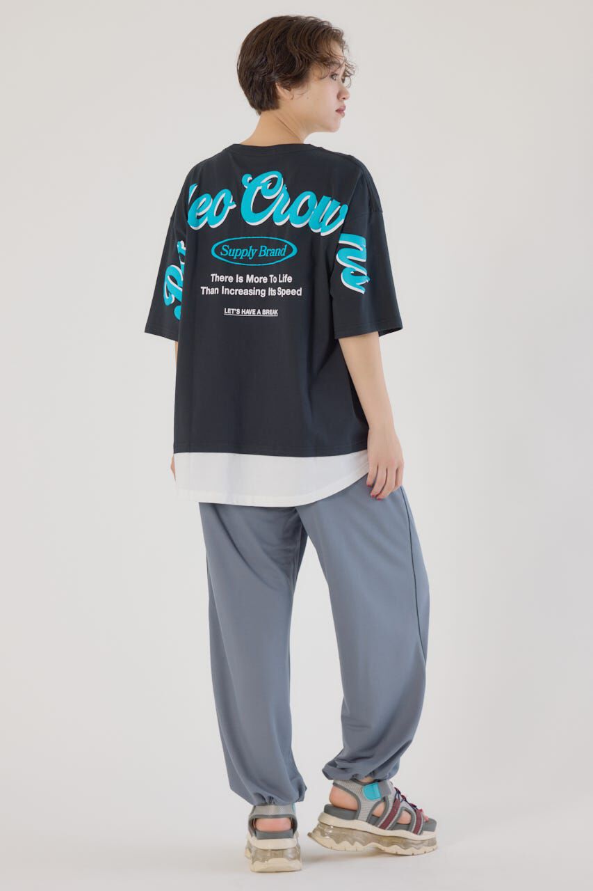 RODEO CROWNS「フェイクレイヤードスクリプトロゴ Tシャツ」|Tシャツ・カットソー|