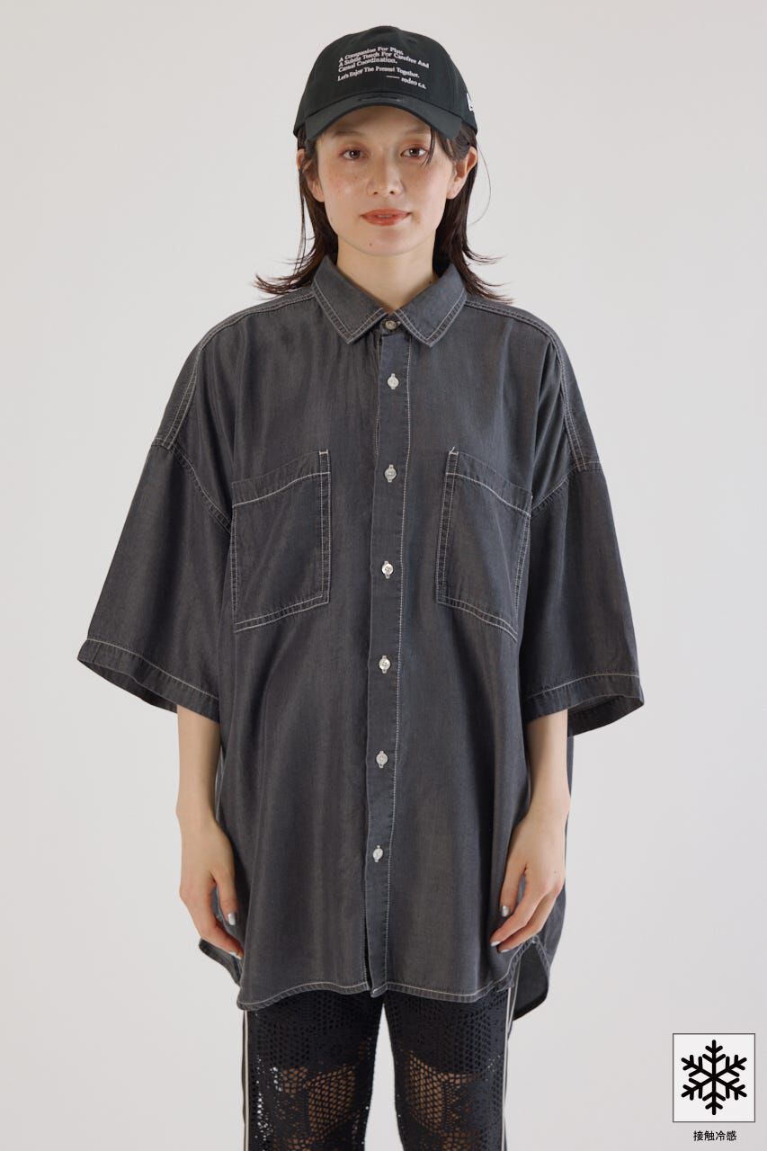 RODEO CROWNS「クールデニムビッグシャツ」|シャツ・ブラウス|