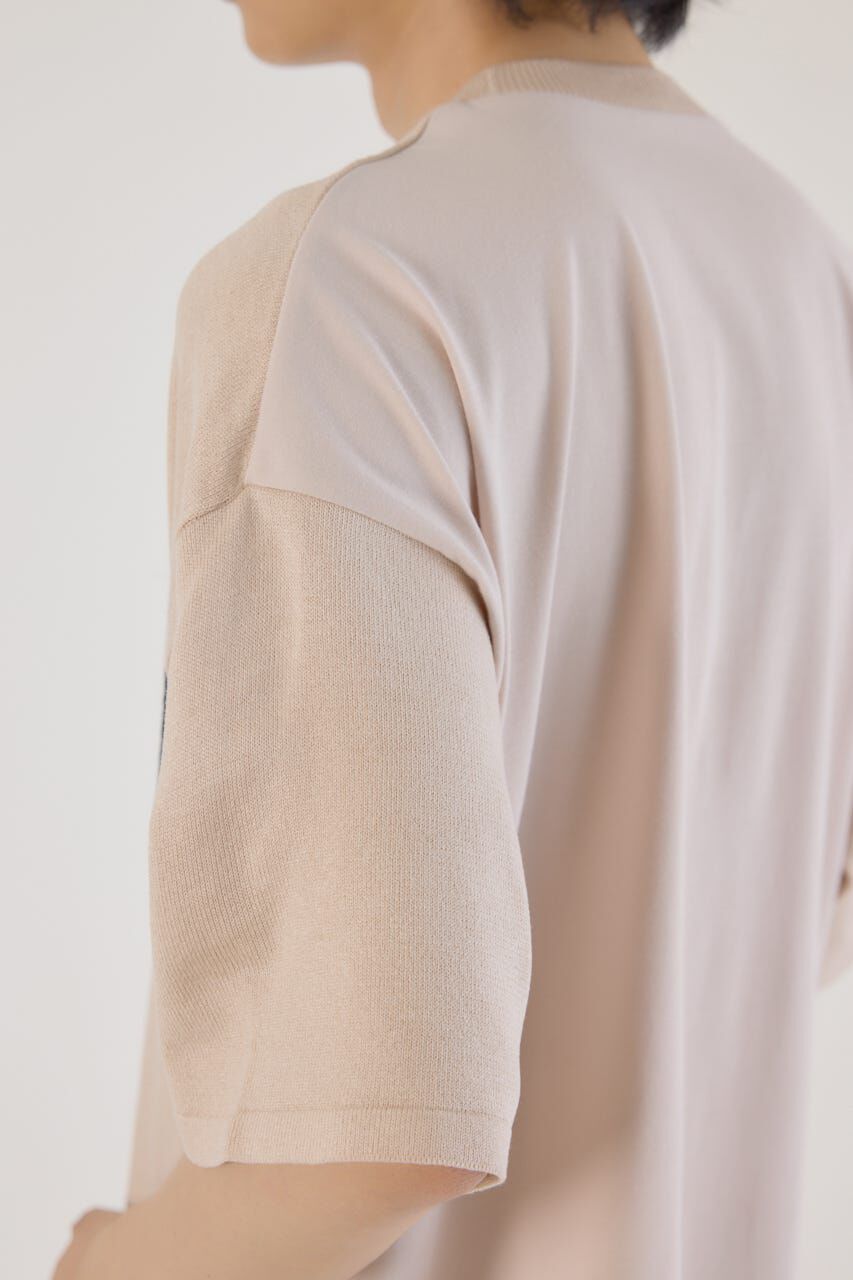 RODEO CROWNS「メンズCURVE LOGOコンビニットトップス」|Tシャツ・カットソー|