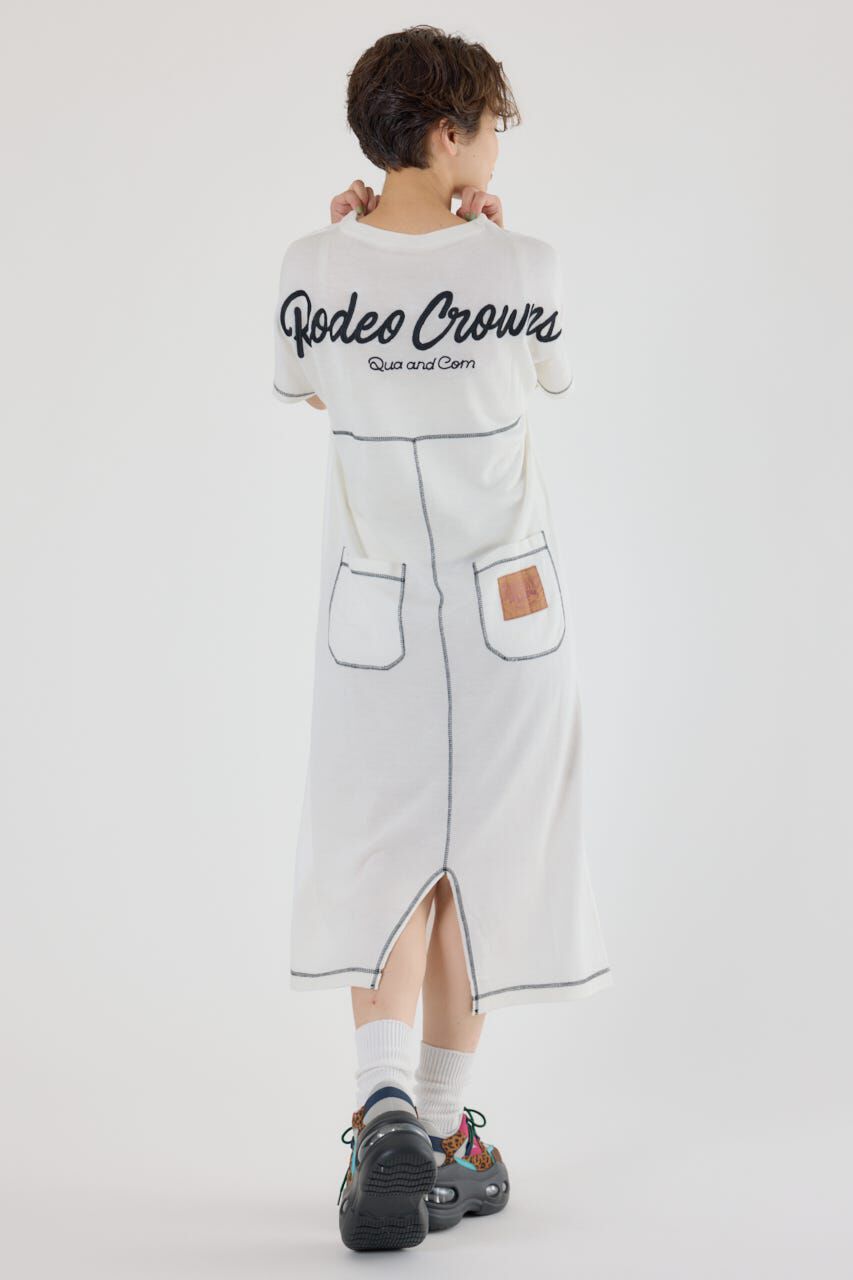 RODEO CROWNS「配色ステッチニットコンビワンピース」|ワンピース|O/WHT1