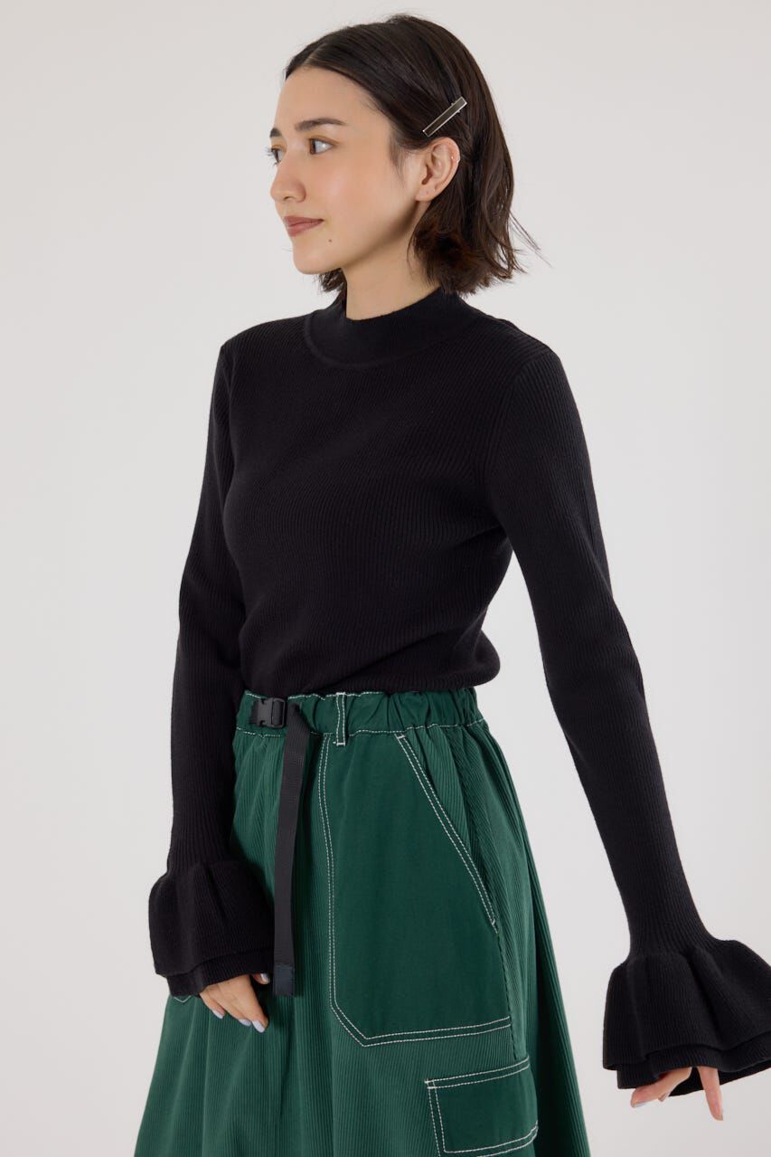 RODEO CROWNS「フリルリブニットトップス」|ニット・セーター|