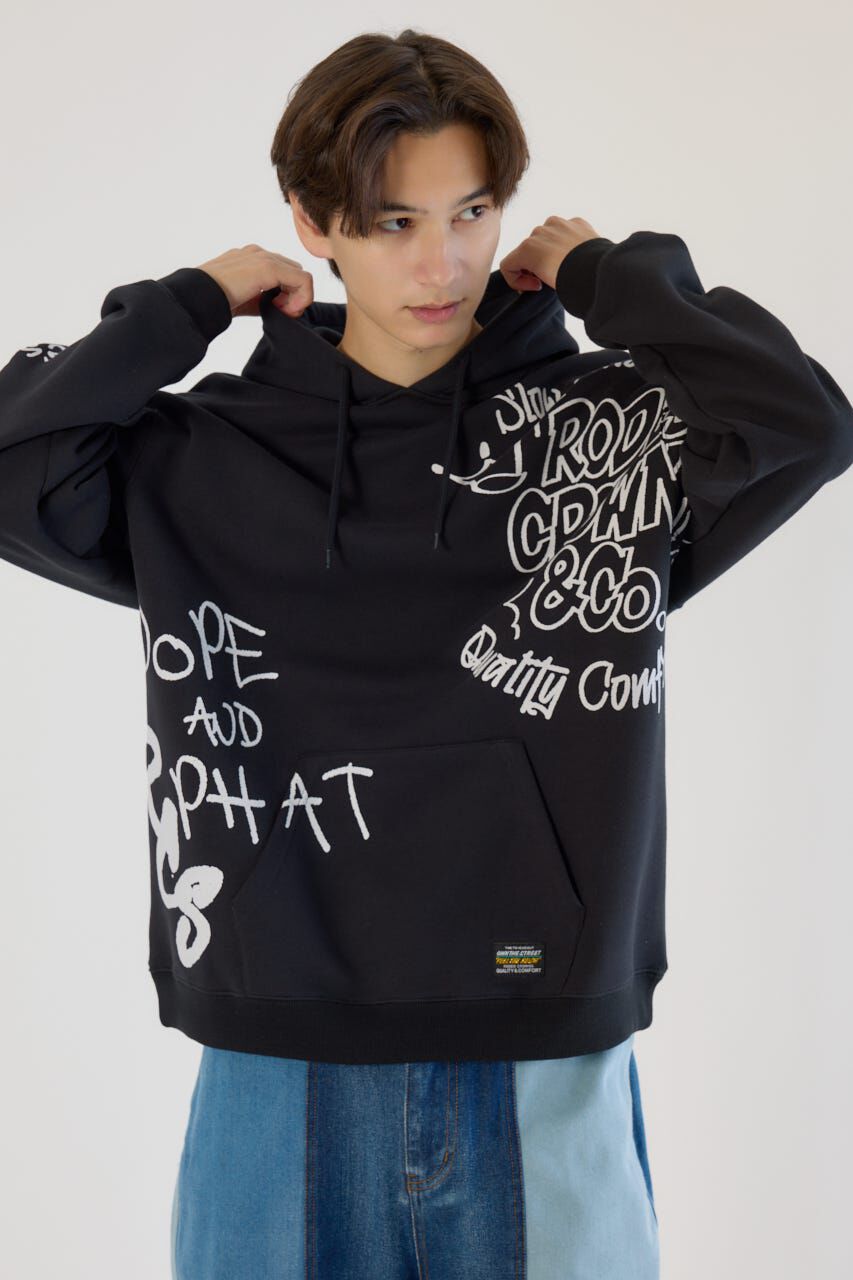 RODEO CROWNS「ランダムスケッチフーディー」|パーカー|BLK