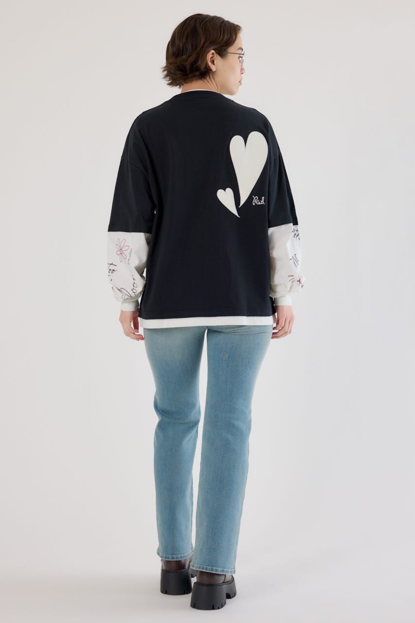 RODEO CROWNS「ハートフェイクレイヤードトップス」|Tシャツ・カットソー|