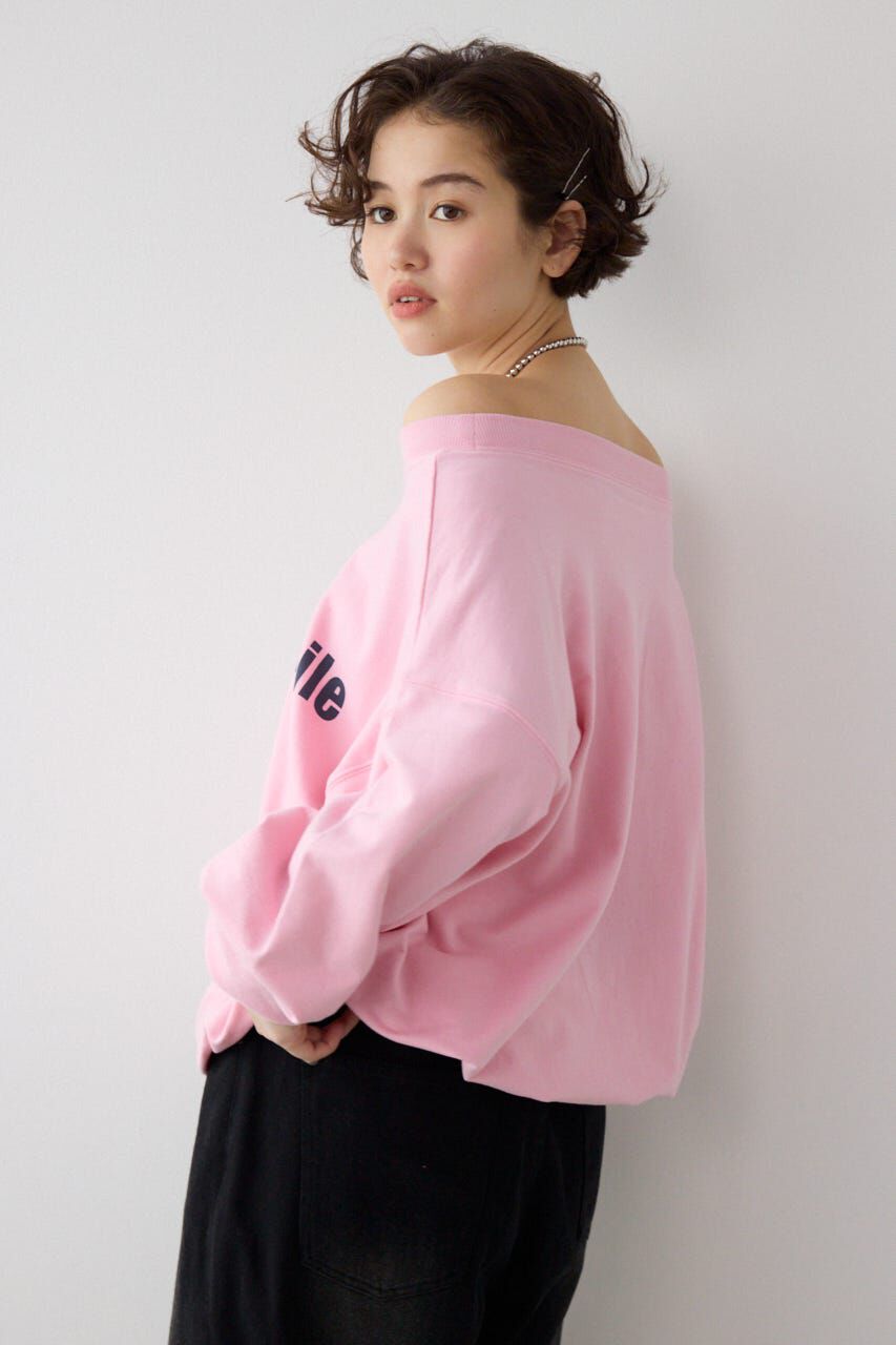 RODEO CROWNS「メッセージオフショルダートップス」|パーカー|