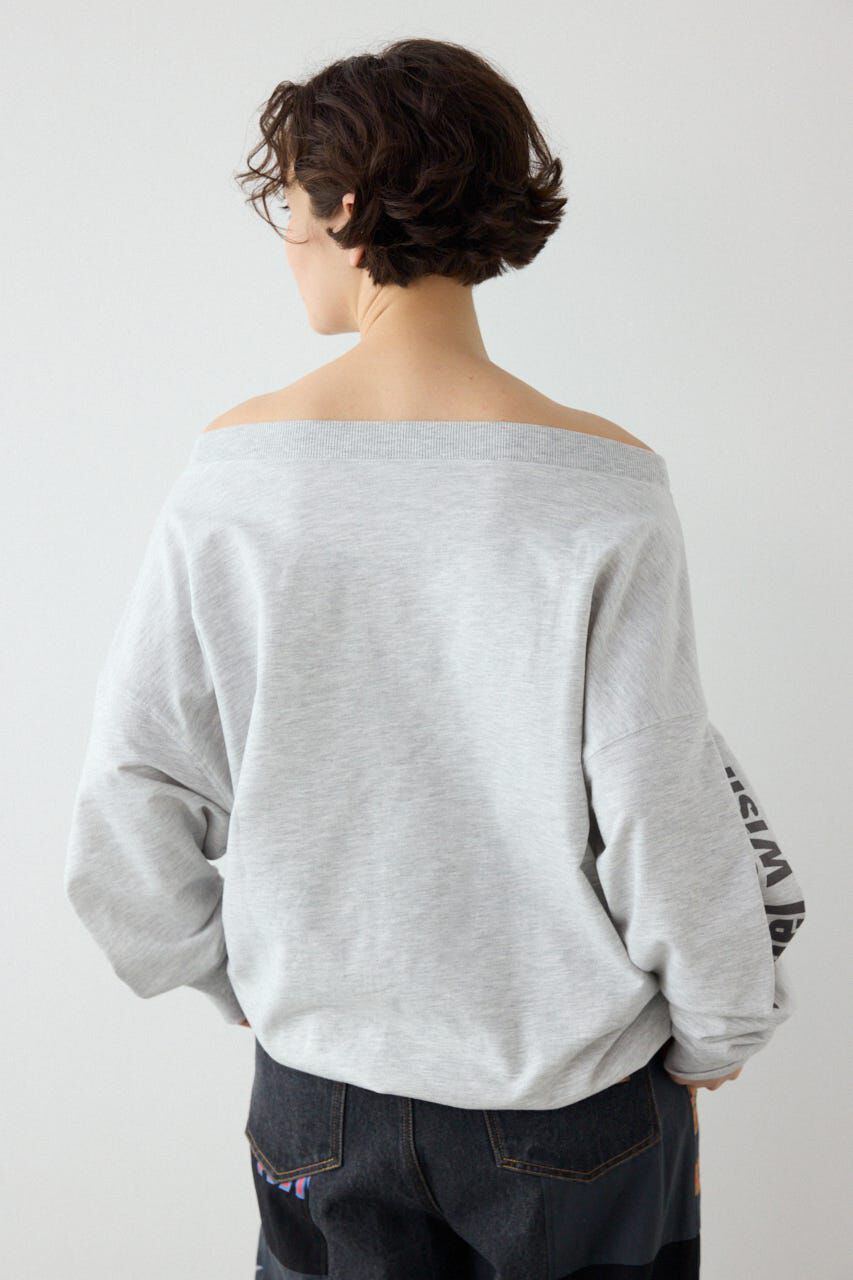 RODEO CROWNS「メッセージオフショルダートップス」|パーカー|