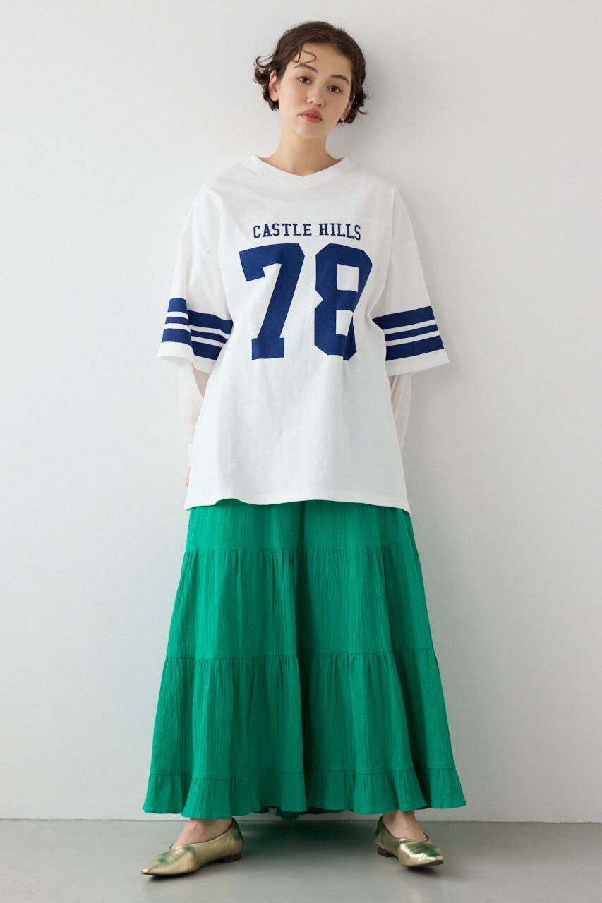 RODEO CROWNS「チュールレイヤードナンバートップス」|Tシャツ・カットソー|