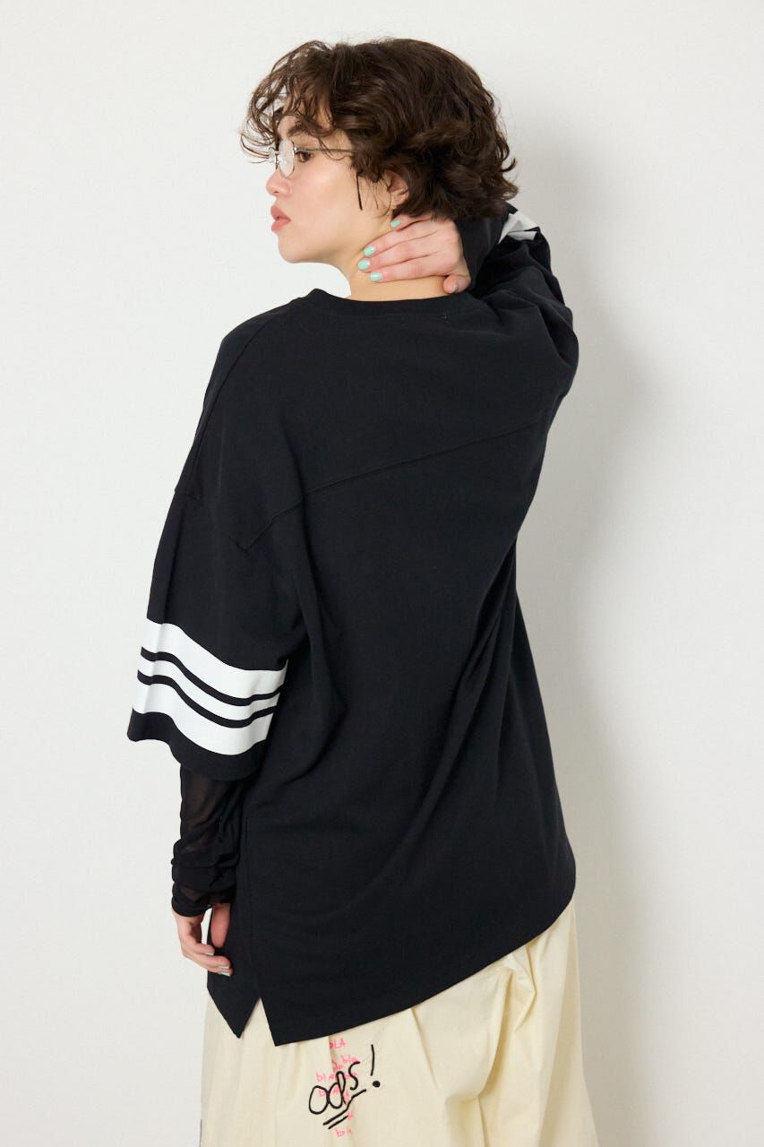 RODEO CROWNS「チュールレイヤードナンバートップス」|Tシャツ・カットソー|