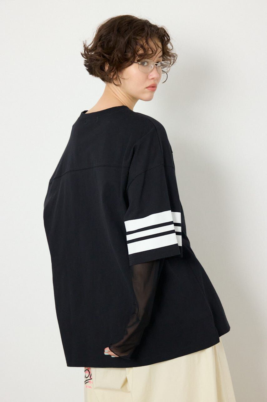 RODEO CROWNS「チュールレイヤードナンバートップス」|Tシャツ・カットソー|