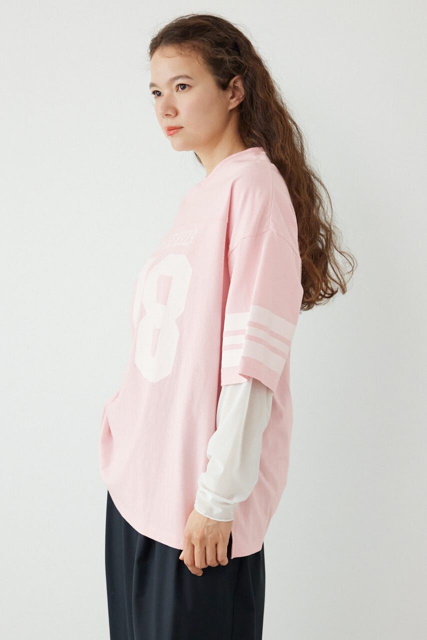 RODEO CROWNS「チュールレイヤードナンバートップス」|Tシャツ・カットソー|