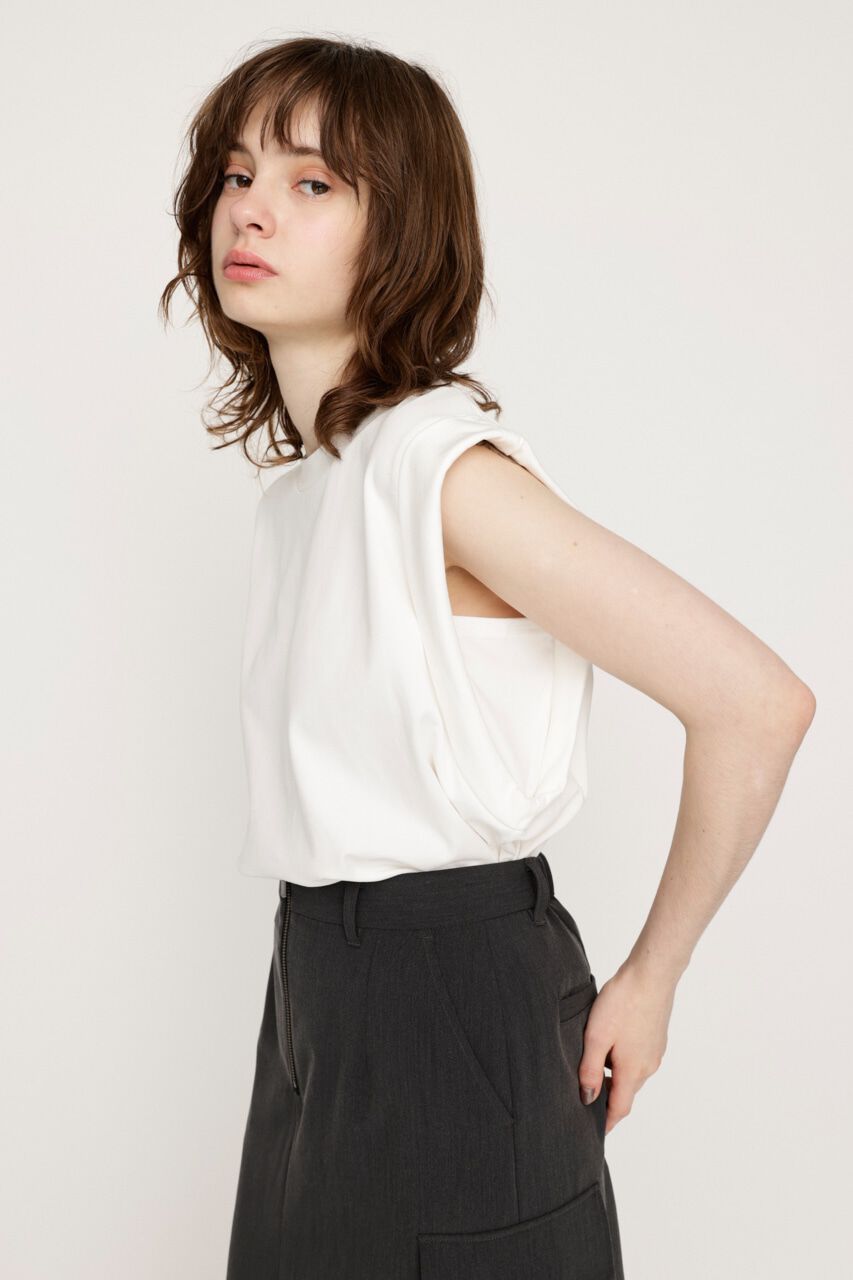 SLY「ROLL UP SLEEVE BOX トップス」|タンクトップ|