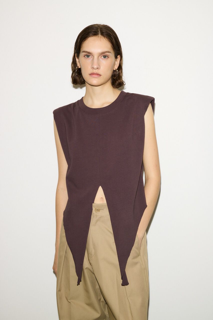 SLY「PADDED TIE トップス」|タンクトップ|BRN