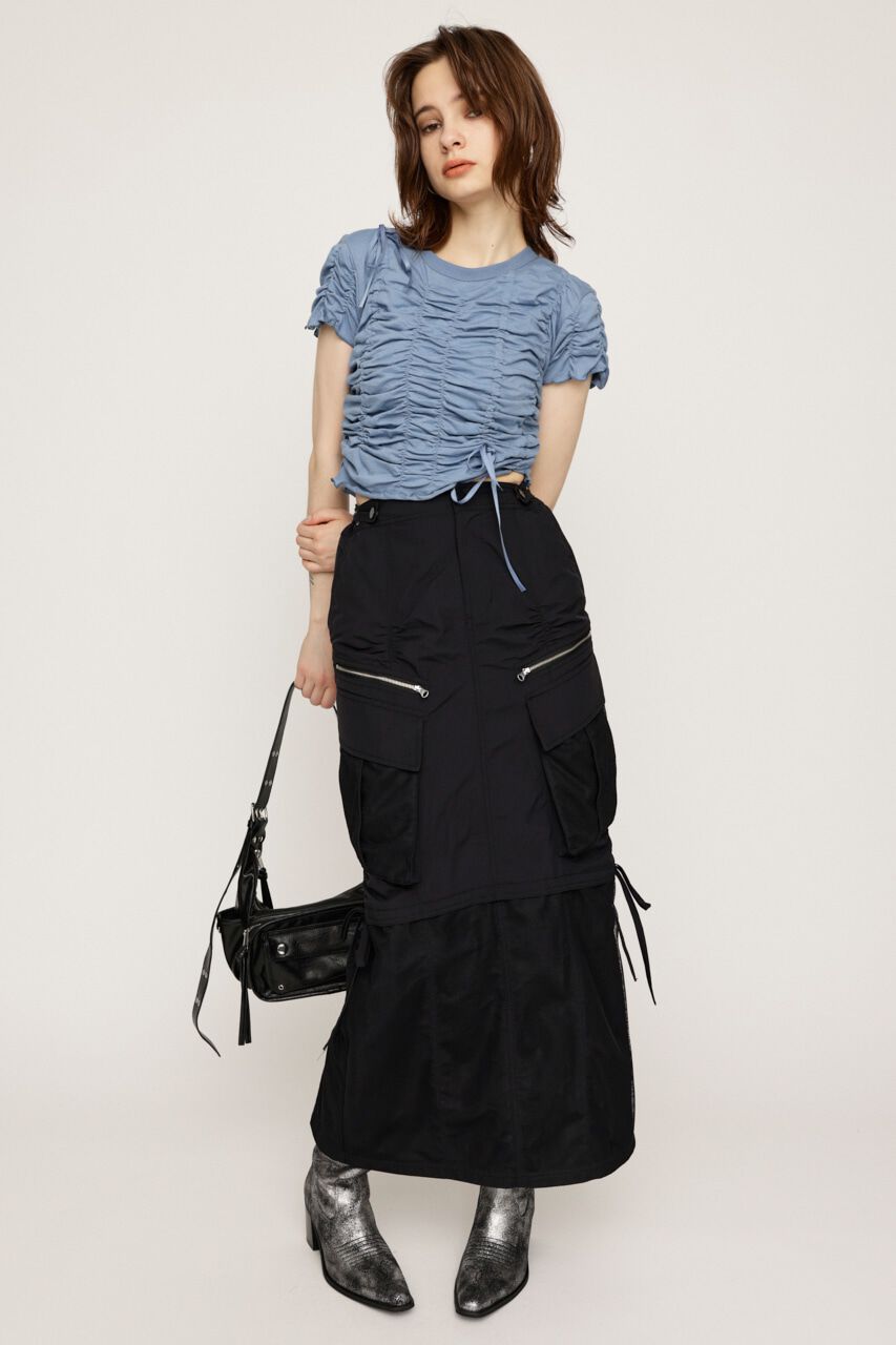 SLY「MESH DOCKING MILITALY スカート」|スカート|