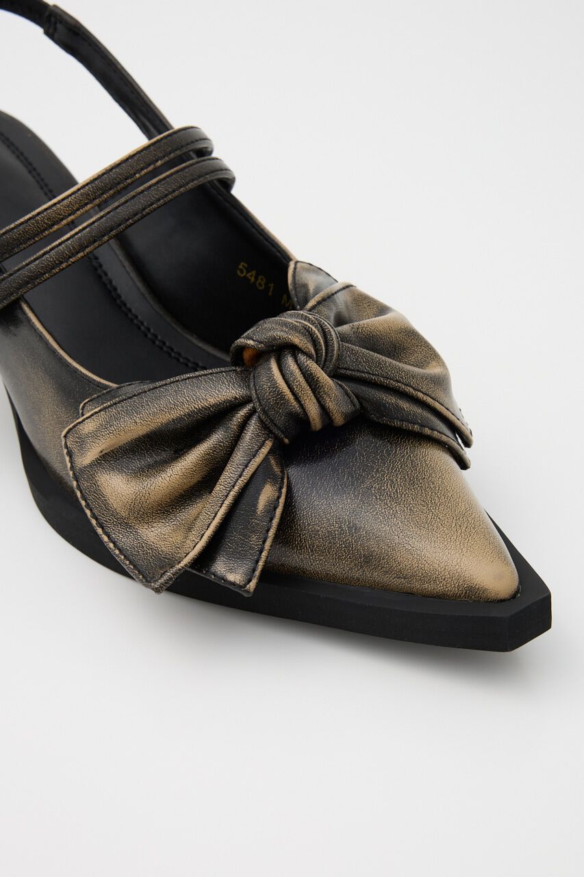 SLY「RIBBON DESIGN POINTED サンダル」|サンダル|