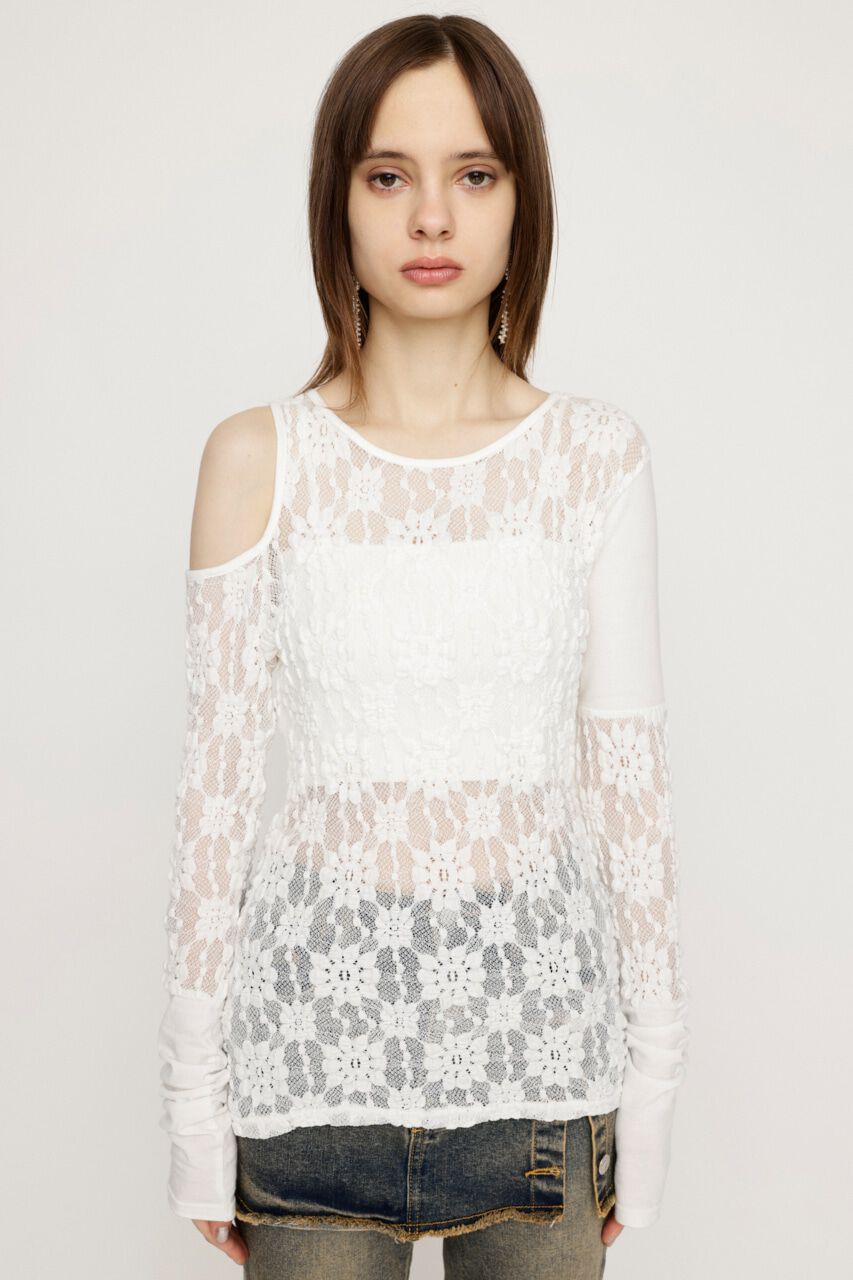 SLY「HOLE LACE トップス」|Tシャツ・カットソー|